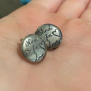 GUCCI Blind for Love Stud Earrings